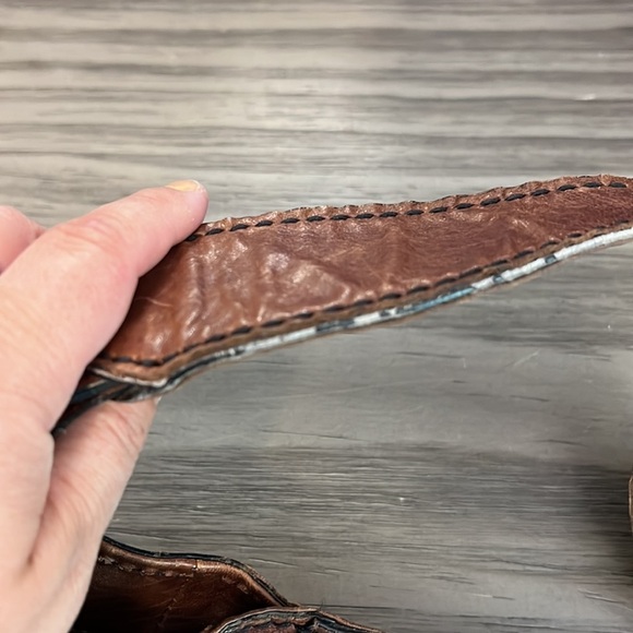 FOSSIL FIFTY FOUR BROWN LEATHER SHOULDER BAG - Picture 7 of 16